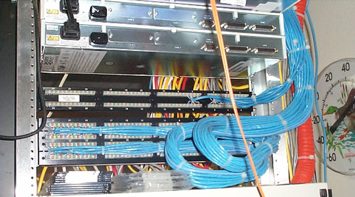 Sierra Telephone Systems Installation Data Rack